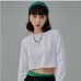 4Casual Fall Solid Crewneck Long Sleeve Cropped Sweatshirts