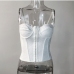 5 Backless Pure Color Bandage White Camisole Top