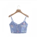 3 Floral Spaghetti Strap  Fashion Tank Top