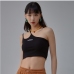 5 Irregular Design  Letter Crop Top Tank Top