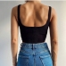 8 Knitting Backless Pure Color Sleeveless Women's Vest