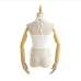 9 Pure Color Backless Drawstring Vest