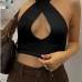 1 Sexy Halter Backless Cropped Women Tank Top