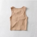 7 Sexy Hollow Short Round Neck Tanks