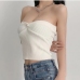 1 Sexy Knitting Backless Pure Color Tank Top