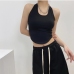 12 Sexy Pure Color Halter Crop Tank Top