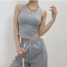 22 Sexy Pure Color Halter Crop Tank Top