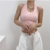 6 Sexy Pure Color Halter Crop Tank Top