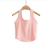 8 Sexy Pure Color Halter Crop Tank Top