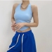 9 Sexy Pure Color Halter Crop Tank Top