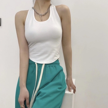  Sexy Pure Color Halter Crop Tank Top