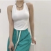 1 Sexy Pure Color Halter Crop Tank Top