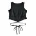 11 Sexy Sleeveless Pure Lace Up Women Tank Top