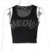 12 Women Round Neck Sleeveless Short Vest