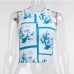 6Active Crew Neck Sleeveless Printed Graphic Tank Top