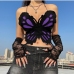 7Butterfly Backless Spaghetti Strap Cropped Tank Top