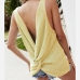 18Casual Backless Solid Loose Tank Tops