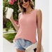 3Casual Backless Solid Loose Tank Tops