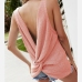 5Casual Backless Solid Loose Tank Tops