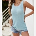 6Casual Backless Solid Loose Tank Tops