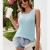 10Casual Backless Solid Loose Tank Tops