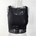 7Casual Black Patchwork Sleeveless Tank Tops