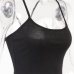 5Casual  Halter Solid U Neck Tanks Women