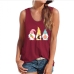 3Casual Print Loose Sleeveless Tank Top Women