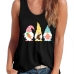 1Casual Print Loose Sleeveless Tank Top Women