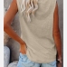 8Casual Pure Color U Neck Basic Tank Top