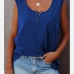 1Casual Pure Color U Neck Basic Tank Top