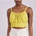 5Casual Ruched Cropped Cami Tank Tops