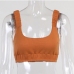 8Casual Solid Colour U Neck Womens Cami Tops