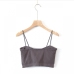 6Casual Solid Slip Spaghetti Strap Tank Top