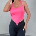 1Chic Casual Solid Plus Size Tank Tops