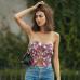 1Chic Floral Strapless Summer Tops For Women