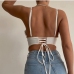 3Chic White Spaghetti Strap  Tie-wrap  Camisole Tops