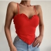 5Chic White Spaghetti Strap  Tie-wrap  Camisole Tops