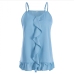 16Chiffon Ruffles Sleeveless Tank Top