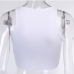 6Color Blocking Chain Decor Cropped Tank Top