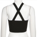 7Contrast Color Zipper Two Piece Camisole Set