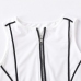 7Contrast Color Zipper Up Cropped Tank Top