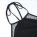 15Cool Black Halter Neck Cropped Tank Tops