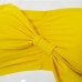 9Cute Bow Solid Spaghetti Strap  Cami Cropped Tops