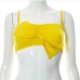 10Cute Bow Solid Spaghetti Strap  Cami Cropped Tops