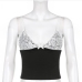 6Deep V Lace Patchwork Women Camisole