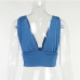 12Deep V Neck Solid Women Camisole Tops