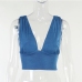 10Deep V Neck Solid Women Camisole Tops