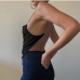 6Deep V Open Back Camisole Tops