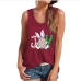 3Easter Bunny Print Casual Tank Top